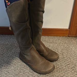 EL NATURALISTA NIDO N721 Brown Leather/suede BOOTS SIZE 39